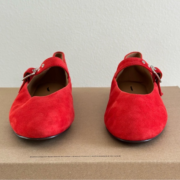 Madewell The Remy Mary Jane Flat in Bandana Red, size 8 1/2 - Picture 5 of 14